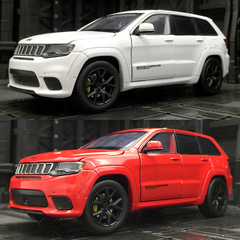 Race Track Alloy Car Model Metal JEEP Off-Road Vehicle Model Children's Toy Car