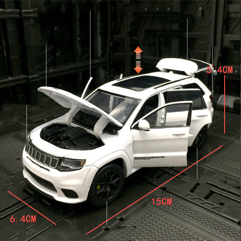 Race Track Alloy Car Model Metal JEEP Off-Road Vehicle Model Children's Toy Car