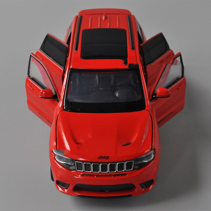 Race Track Alloy Car Model Metal JEEP Off-Road Vehicle Model Children's Toy Car