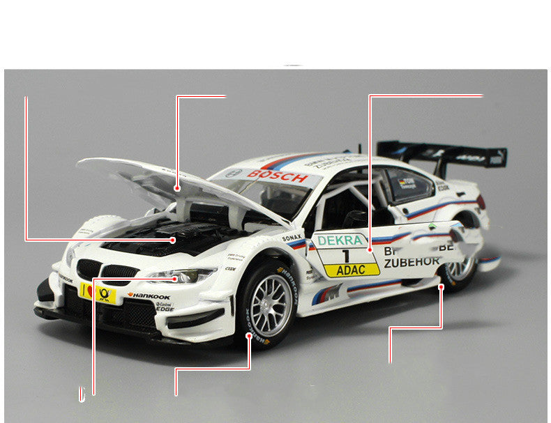 Caipo Alloy Pull Back Car Model M3dtm Concept Racing Car