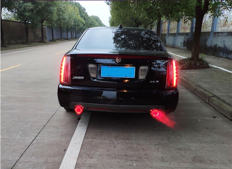 Automobile tail pipe exhaust pipe lamp