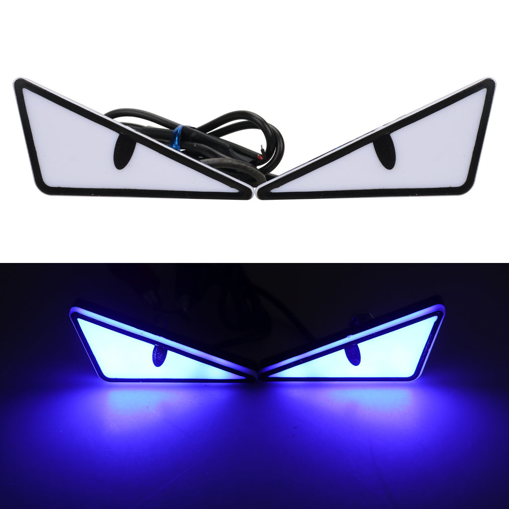 Triangle and Semi Circle Eyes Modified General Motorcycle Decorative Accessories Car Lights