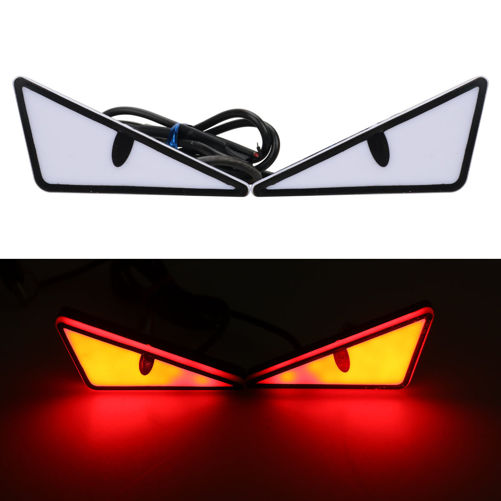 Triangle and Semi Circle Eyes Modified General Motorcycle Decorative Accessories Car Lights
