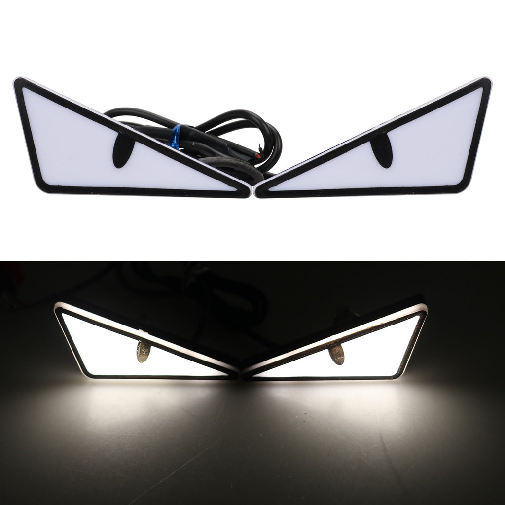 Triangle and Semi Circle Eyes Modified General Motorcycle Decorative Accessories Car Lights